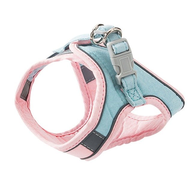 Adjustable Cat Harness With Leash Set Reflective Vest Pet Harnesses - Premium Pets from Teal Simba - Just $7.04! Shop now at PETGS