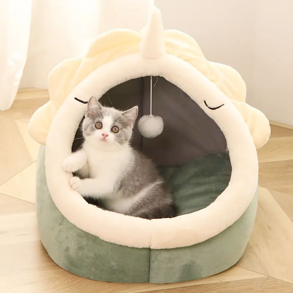 Adorable Dinosaur Pet House with Toy - Premium Beds & Blankets from Yellow Pandora - Just $28.14! Shop now at PETGS