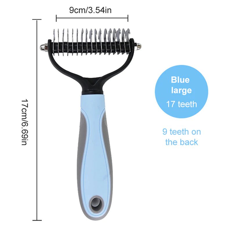 Dog Brush Pet Dog Hair Remover Cat Comb Grooming and Care Brush for Matted Long Hair and Short Hair Curly Dog Supplies Pet Items - PETGS