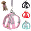 Dog Harness Leash Set for Small Dogs Adjustable Puppy Cat Harness Vest French Bulldog Chihuahua Pug Outdoor Walking Lead Leash - PETGS