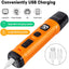 Dog Nail Grinder with 2 LED Light - New Version 2-Speed Powerful Electric Pet Nail Trimmer Professional Quiet Painless Paws Grooming & Smoothing for Small Medium Large Dogs and Cats (Orange) - PETGS