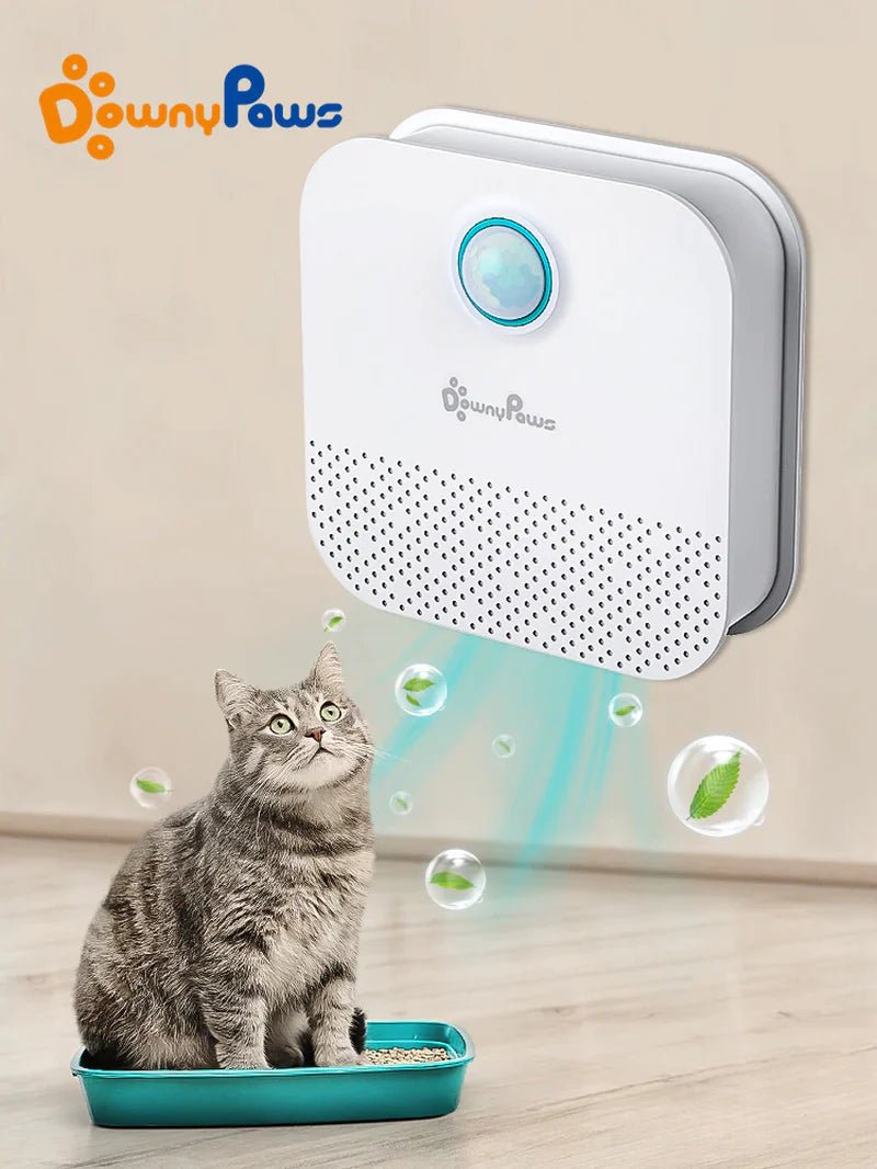 Downypaws 4000Mah Smart Cat Odor Purifier for Cats Litter Box Deodorizer Dog Toilet Rechargeable Air Cleaner Pets Deodorization - PETGS