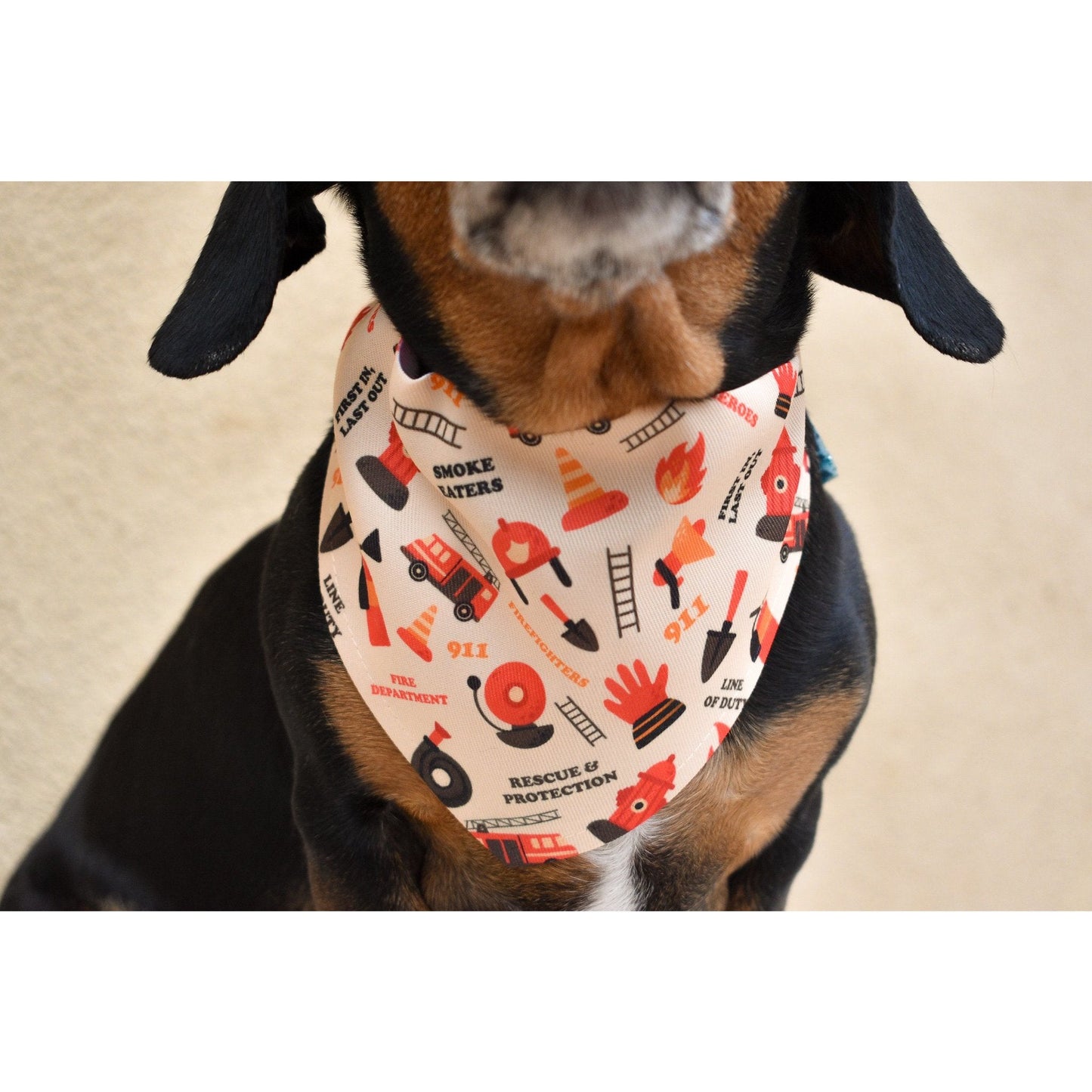 Fire Dog Bandana - Premium Pets from Scarlet Gaia - Just $14.29! Shop now at PETGS
