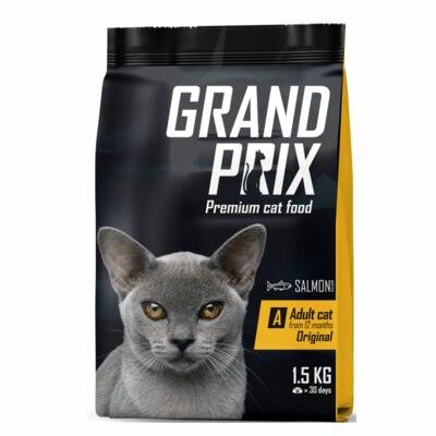 Grand Prix dry cat food with salmon - PETGS