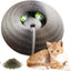 Magic Cat Scratch Organ Board Cat Toy with Ball Cat Grinding Claw Cat Climbing Frame Kitten round Corrugated Cat Scratching Toy - PETGS