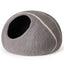 MewooFun Trendy Felt Cat Bed Cave Round Nest Wool Bed Gray for Cats - Premium Beds & Blankets from Maroon Simba - Just $37.93! Shop now at PETGS