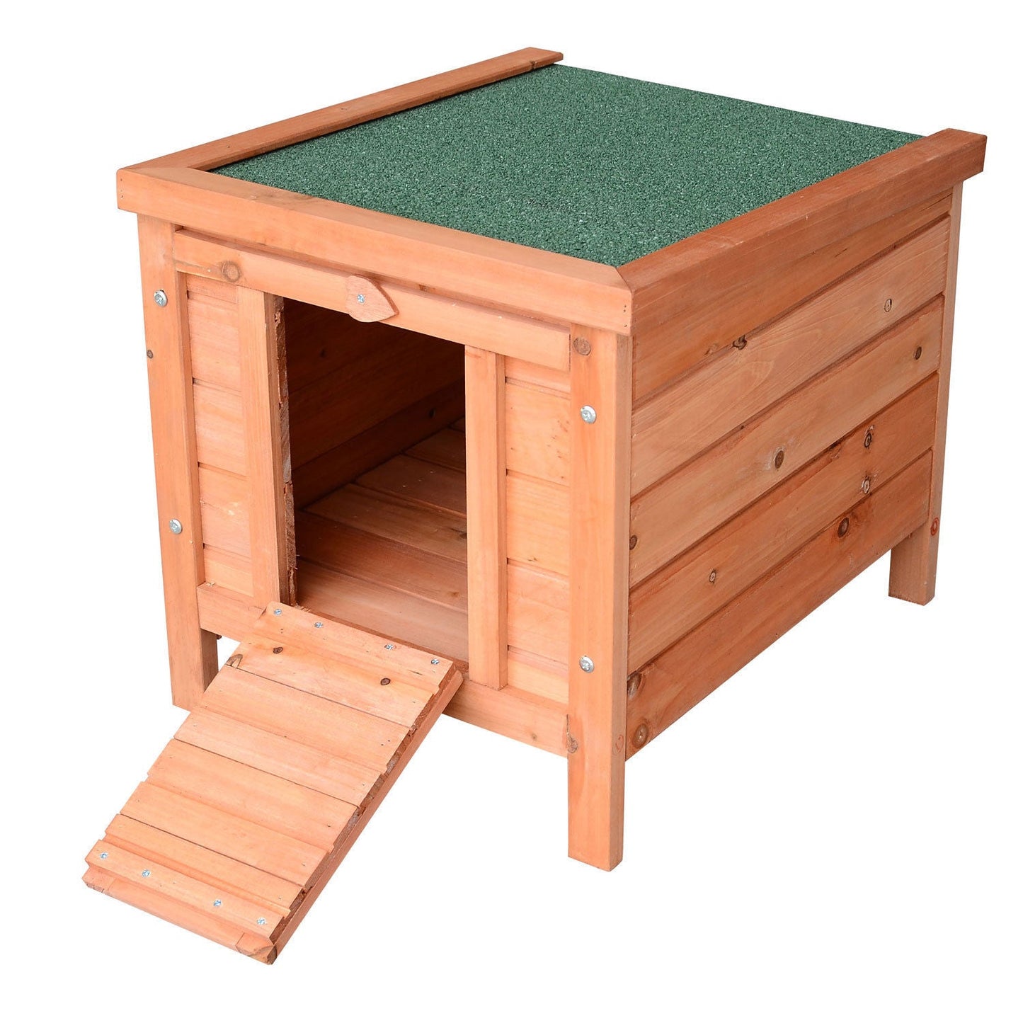 PawHut 20" Wooden Rabbit Hutch Small Animal House Bunny Guinea Pig Pet - Premium Home & Garden from Taupe Shadow - Just $66.78! Shop now at PETGS
