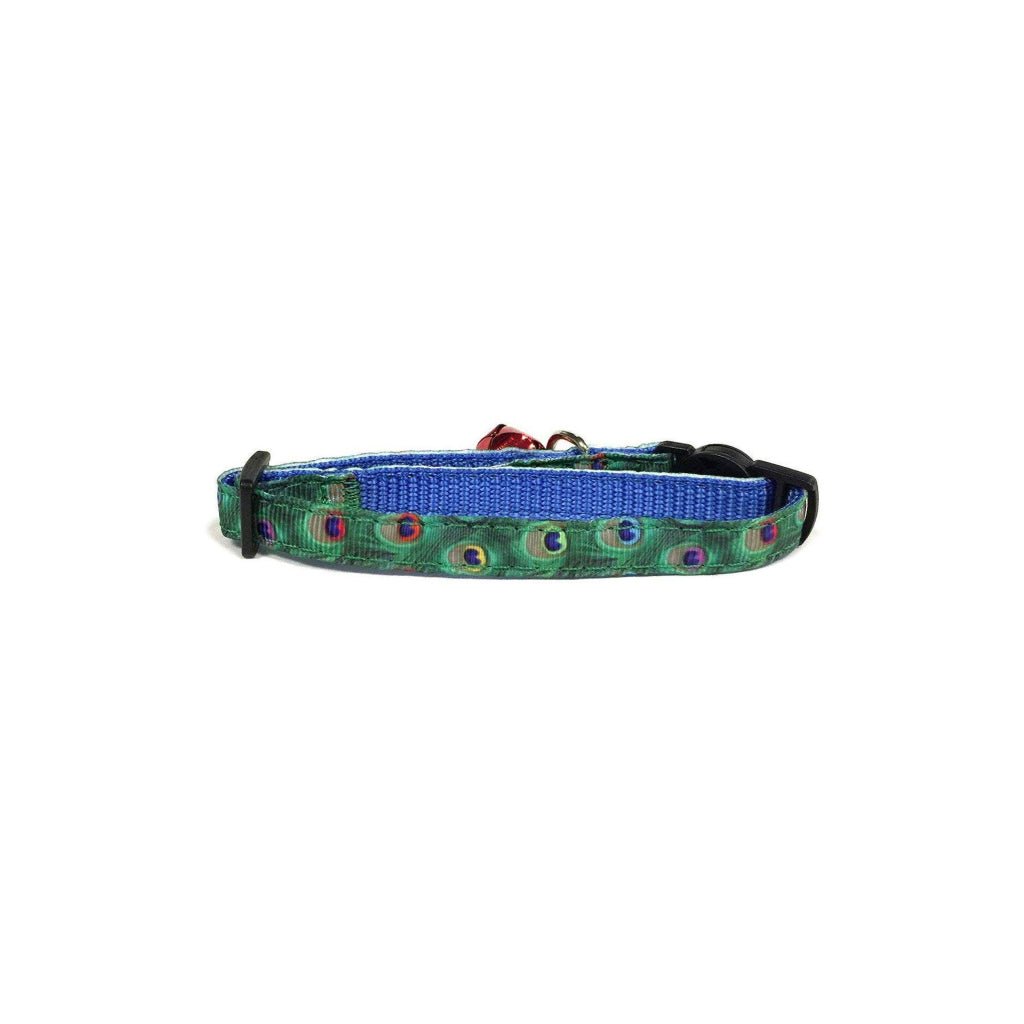 Peacock Feather Cat Collar - Premium  from PETGS - Just $14.39! Shop now at PETGS