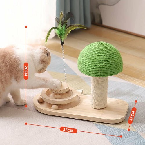 Pet Tree Scratching Post with Toy - Premium Toys from Yellow Pandora - Just $46.17! Shop now at PETGS