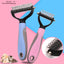 Pets Fur Knot Cutter Dog Grooming Shedding Tools Pet Cat Hair Removal Comb Brush Double Sided Pet Products Suppliers - PETGS