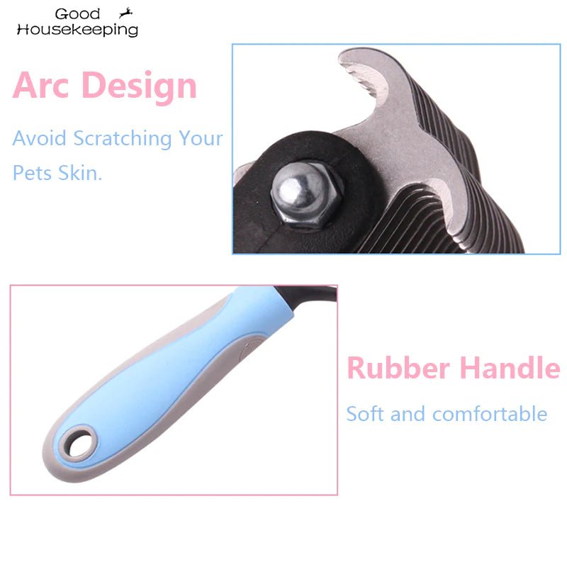 Pets Fur Knot Cutter Dog Grooming Shedding Tools Pet Cat Hair Removal Comb Brush Double Sided Pet Products Suppliers - PETGS
