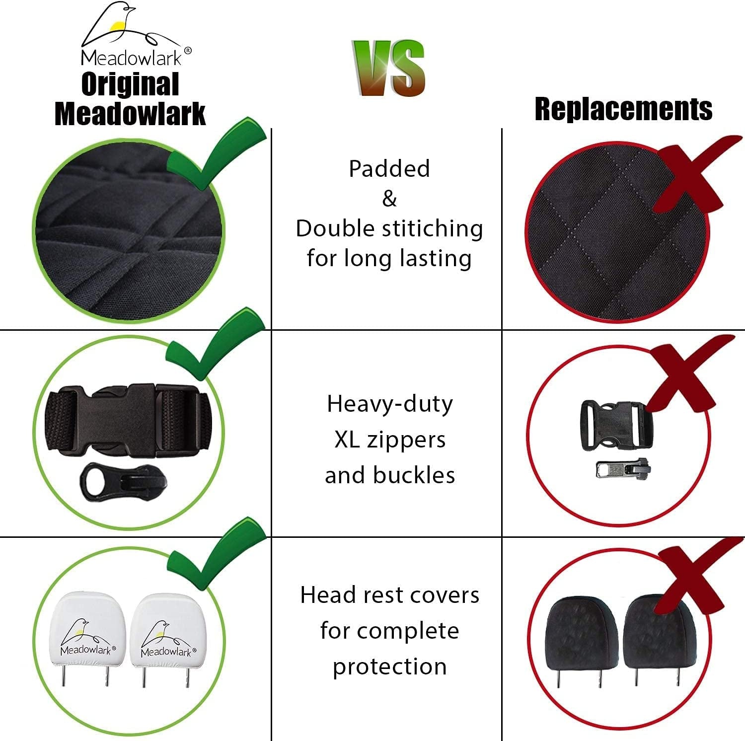 Premium Hammock Dog Car Seat Cover Back Seat, Dog Cover Car Seat Protector, Non-Slip, Dog Stuff, anti Shock, Water Repellant, Pet Car Seat Cover for Dogs W/Seat Belt & 2 Headrest Covers - PETGS