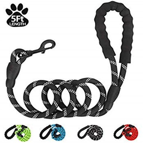 Strong Dog Leash with Zipper Pouch;  Comfortable Padded Handle and - Premium Leashes, Collars & Petwear from Maroon Simba - Just $8.57! Shop now at PETGS