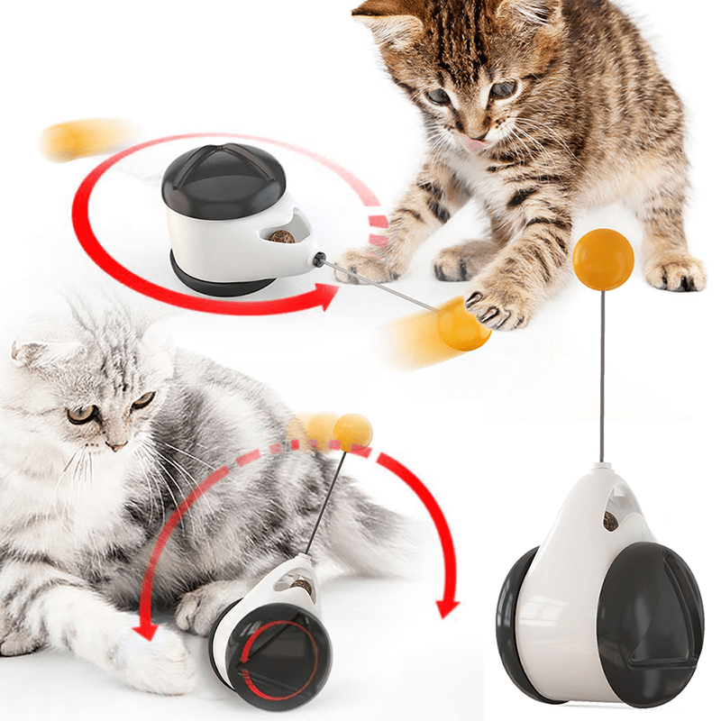 Tumbler Balanced Wheel Swinging Ball Cat Toy - Premium Pets from Lilac Milo - Just $9.24! Shop now at PETGS