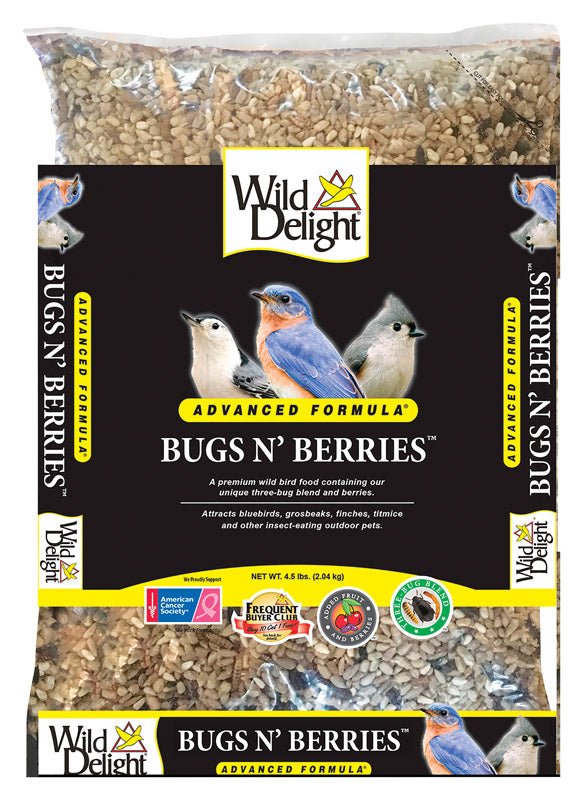 Wild Delight 8017728 Bugs N Berries Assorted Species Wild Bird Food Sa - Premium Petcare from Rose Chloe - Just $20.82! Shop now at PETGS